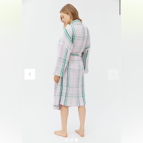 Kip&Co Plaid Waffle Bathrobe - Picture 3 of 7